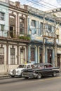 Vintage Chevrolet and Mercedes Benz fifties taxis Havana