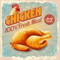 Vintage chicken Royalty Free Stock Photo