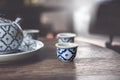 Vintage China Ceramic, Chinese Porcelain, Tea set Royalty Free Stock Photo