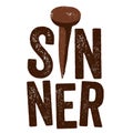 Vintage Christian design, Sinner