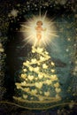 Vintage Christmas Baby Jesus greetings cards Royalty Free Stock Photo