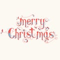 Vintage Christmas Calligraphy Card