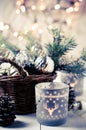 Vintage Christmas decor Royalty Free Stock Photo