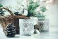 Vintage Christmas decor Royalty Free Stock Photo