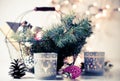 Vintage Christmas decor Royalty Free Stock Photo