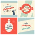 Vintage Christmas Elements Background With Typography eps 10