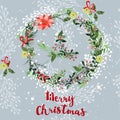 Vintage Christmas elements seamless pattern background Royalty Free Stock Photo