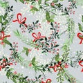 Vintage Christmas elements seamless pattern background Royalty Free Stock Photo