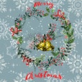 Vintage Christmas elements seamless pattern background Royalty Free Stock Photo