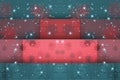 Vintage Christmas elements, snowflakes and snow flakes pattern background