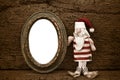 Vintage Christmas empty frame Royalty Free Stock Photo