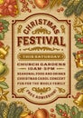 Vintage Christmas Festival Poster