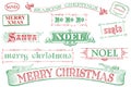 Vintage Christmas Stamps Royalty Free Stock Photo