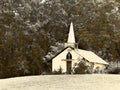 Vintage church in Seneca County of NYS Finger Lakes Region