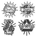 Vintage cinema emblems