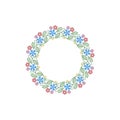 Vintage circular floral pattern