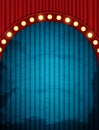 Vintage circus background with Red curtain Royalty Free Stock Photo