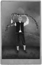 Vintage Circus Performer, Carnival, Snake, Act, Show