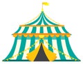 Vintage circus tent. Royalty Free Stock Photo