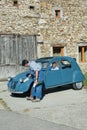 Vintage Citroen 2cv, France Royalty Free Stock Photo