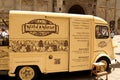 Vintage Citroen truck turned into mobile bio food store