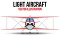 Vintage Civil Light Airplane Royalty Free Stock Photo