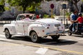 Vintage classic American car used as taxi in Havana, Cuba, 2021 Royalty Free Stock Photo