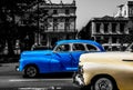 Vintage classic American car used as taxi in Havana, Cuba, 2021 Royalty Free Stock Photo