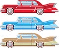 Vintage Classic Automobile Vector Cartoon Art Royalty Free Stock Photo