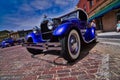 1929 Custom Hot Rod Ford Coupe at the Mount Carrol Mayfest Car show in Illinois May 29 2022 Royalty Free Stock Photo