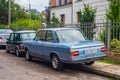 Classic blue BMW sedan 1970 car parked