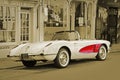 Vintage classic chevrolet corvette sepia Royalty Free Stock Photo