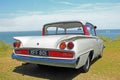 Vintage classic ford capri car display outdoor coast show Royalty Free Stock Photo