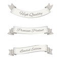 Vintage classic grey ribbons