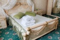 Vintage classic hotel bedroom interior Royalty Free Stock Photo