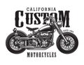 Vintage classic motorcycle logotype concept