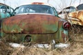 Vintage Classic Old Car, Junkyard Royalty Free Stock Photo