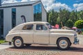 Vintage classic Polish car Warszawa M20 side view