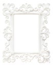 Vintage classic rectangle frame isolated on white