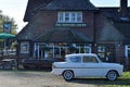 Vintage Classic 1960s White Ford Anglia Car Royalty Free Stock Photo