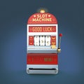 vintage classic slot machine with currency symbols reels. isolated on color background render