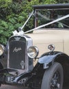 Vintage classic wedding car Royalty Free Stock Photo