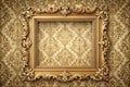 Vintage Classical Frame on Textured Background Royalty Free Stock Photo