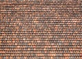 Old red clay tiles on vintage roof Royalty Free Stock Photo