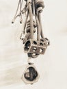 Vintage Climbing Gear Nuts and Rope Royalty Free Stock Photo