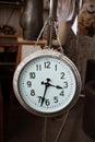 Vintage clock. Big with chain, retro style