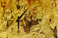 Vintage clock grunge background