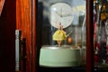 Vintage clock music box girl dancing