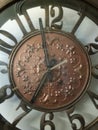 Vintage clock templet