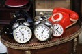 Vintage Clocks And Telephones